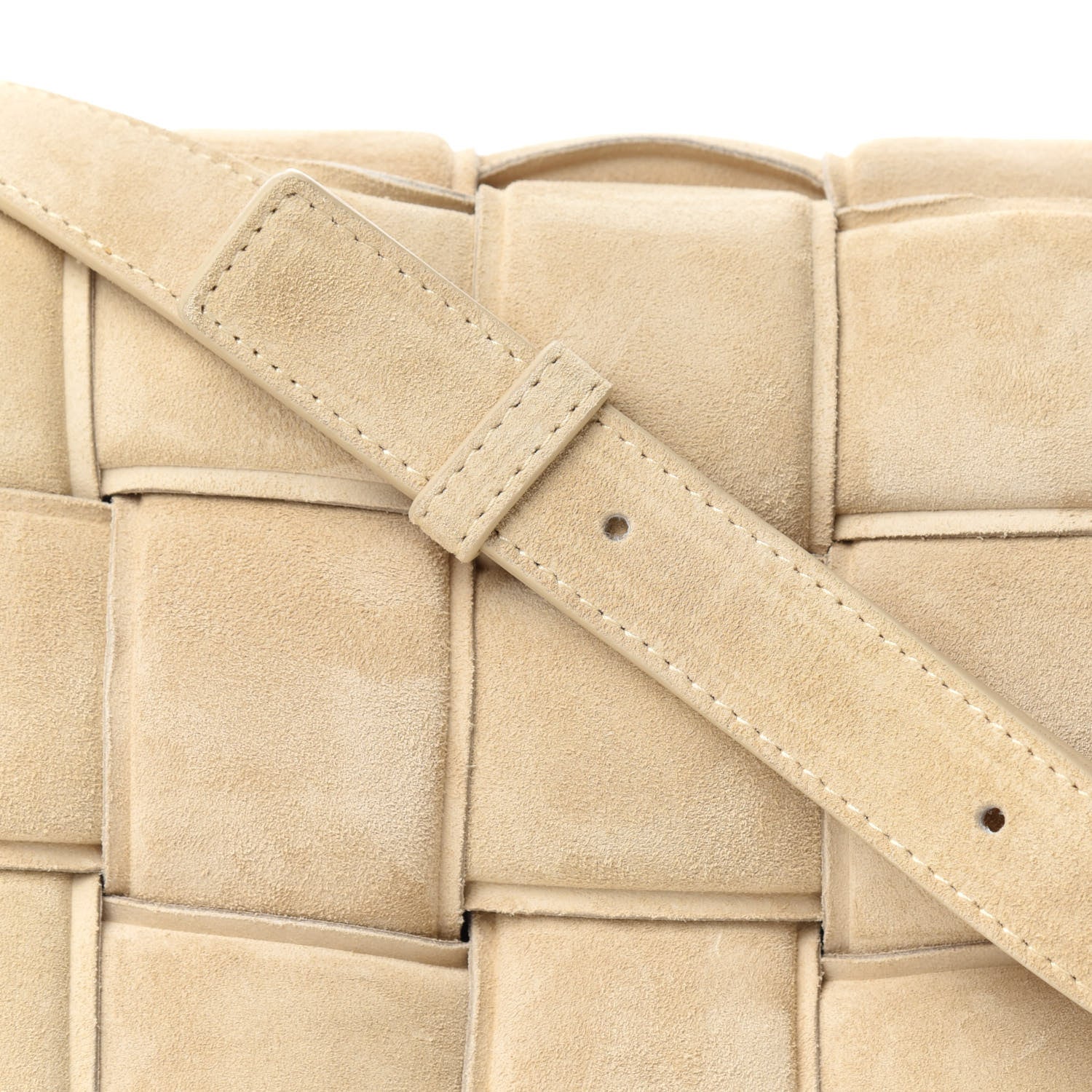 Bottega Veneta Suede Calfskin Maxi Intrecciato Padded Cassette Crossbody Bag Sand 11 of 11