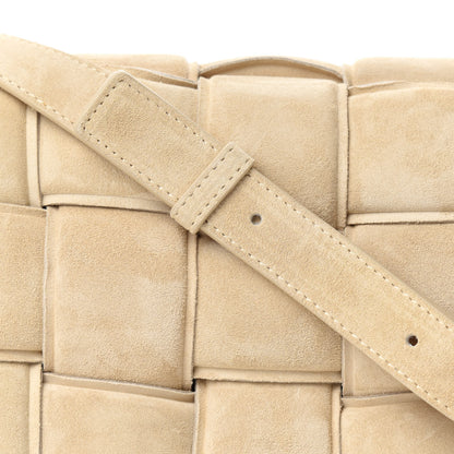 Bottega Veneta Suede Calfskin Maxi Intrecciato Padded Cassette Crossbody Bag Sand 11 of 11