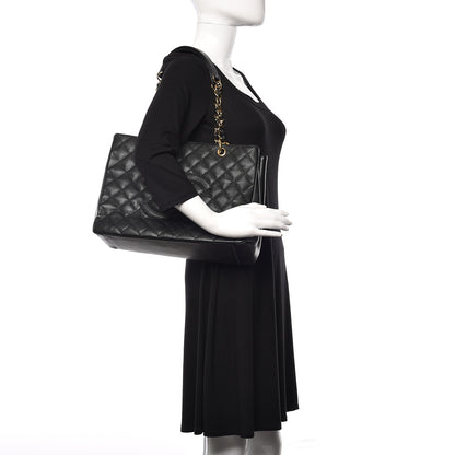 Chanel Caviar Quilted Grand Shopping Tote GST Black 2 of 11