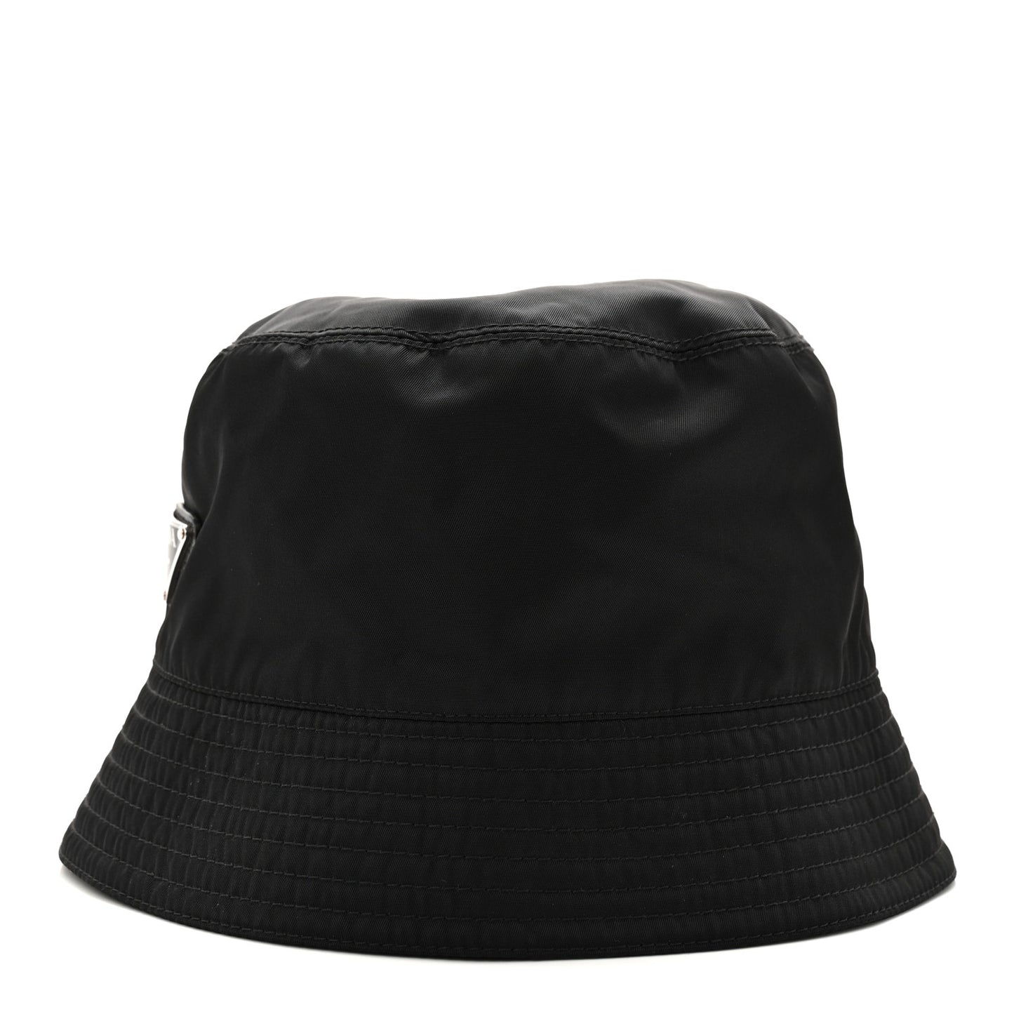 Re-Nylon Metal Triangle Logo Mens Bucket Hat XL Black