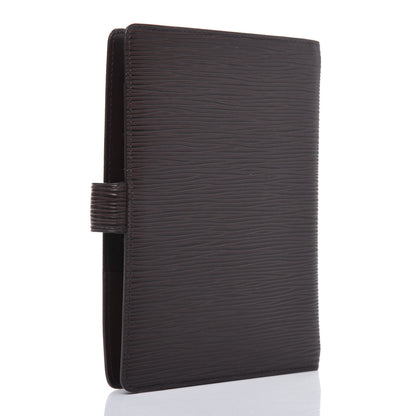 Louis Vuitton Epi Medium Ring Agenda Cover Moka 3 of 14