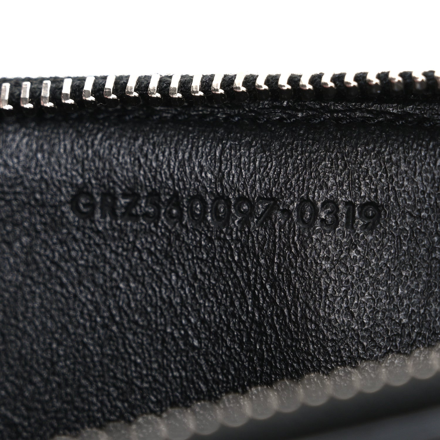 Saint Laurent Grained Calfskin Zip Pouch Tech Card Holder Black 7 of 7