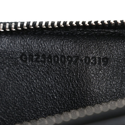 Saint Laurent Grained Calfskin Zip Pouch Tech Card Holder Black 7 of 7