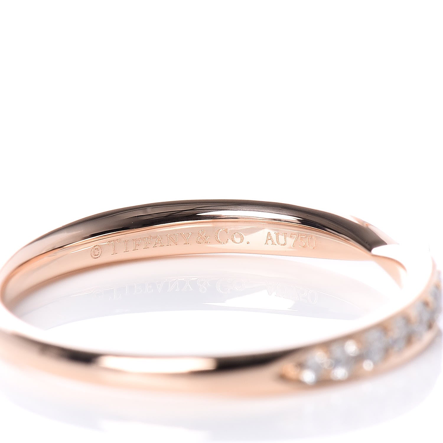 Tiffany 18K Rose Gold Diamond Harmony Ring 52 6 4 of 4