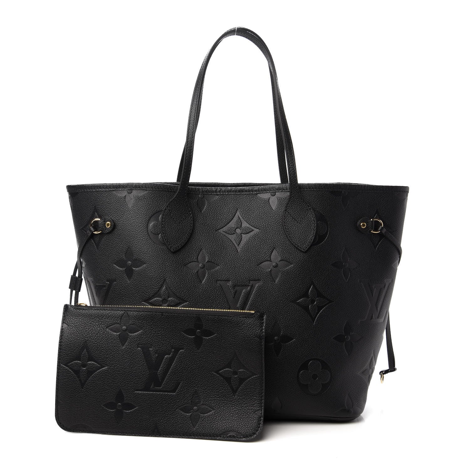 Louis Vuitton Empreinte Monogram Giant Neverfull MM Black 1 of 9
