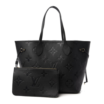 Louis Vuitton Empreinte Monogram Giant Neverfull MM Black 1 of 9