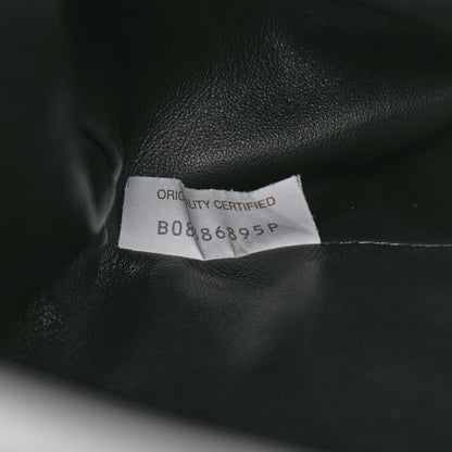 Bottega Veneta Bark Calfskin Embossed The Pouch Oversized Clutch Black 7 of 10