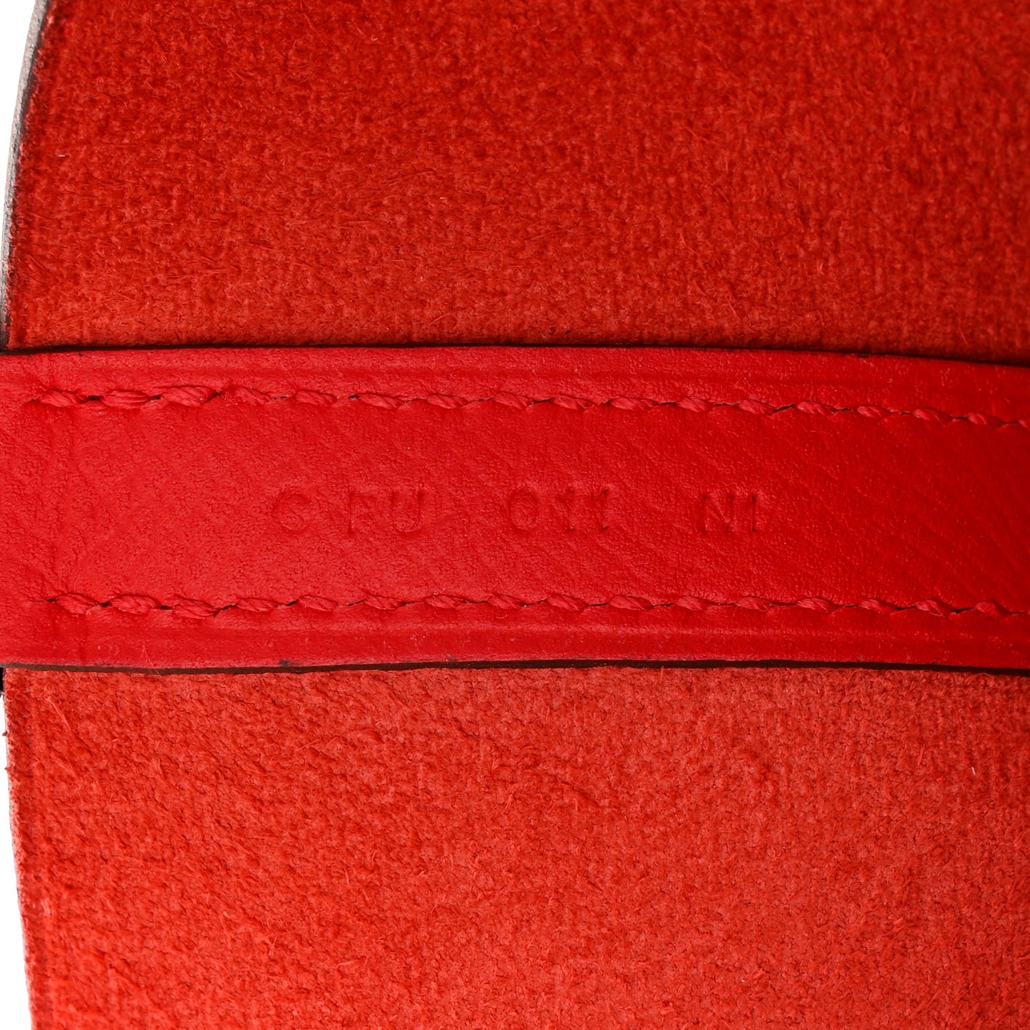 Epsom Tressage De Cuir Picotin Lock 22 MM Rouge Coeur Bleu du Nord Rouge H