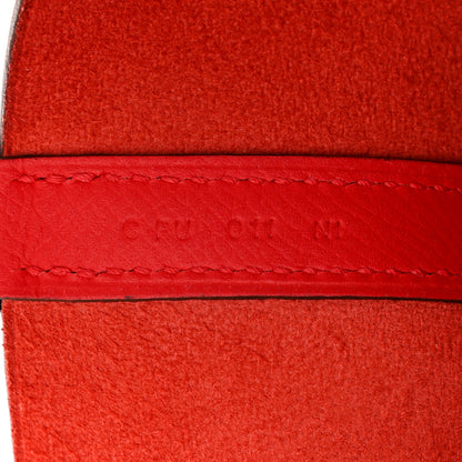 Hermes Epsom Tressage De Cuir Picotin Lock 22 MM Rouge Coeur Bleu du Nord Rouge H 7 of 10
