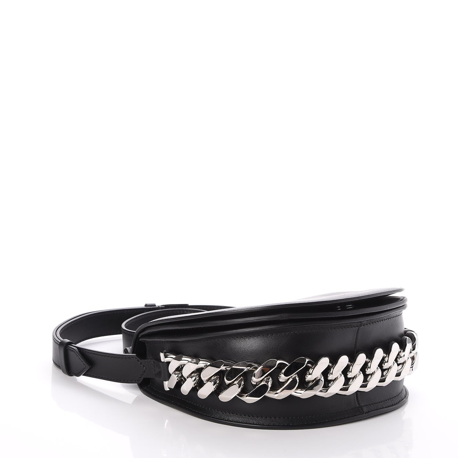 Givenchy Calfskin Mini Infinity Saddle Bag Black 3 of 6