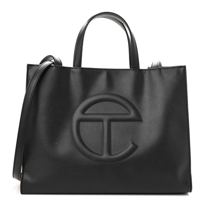 Telfar Vegan Leather Medium Shopping Bag Black 1 of 14