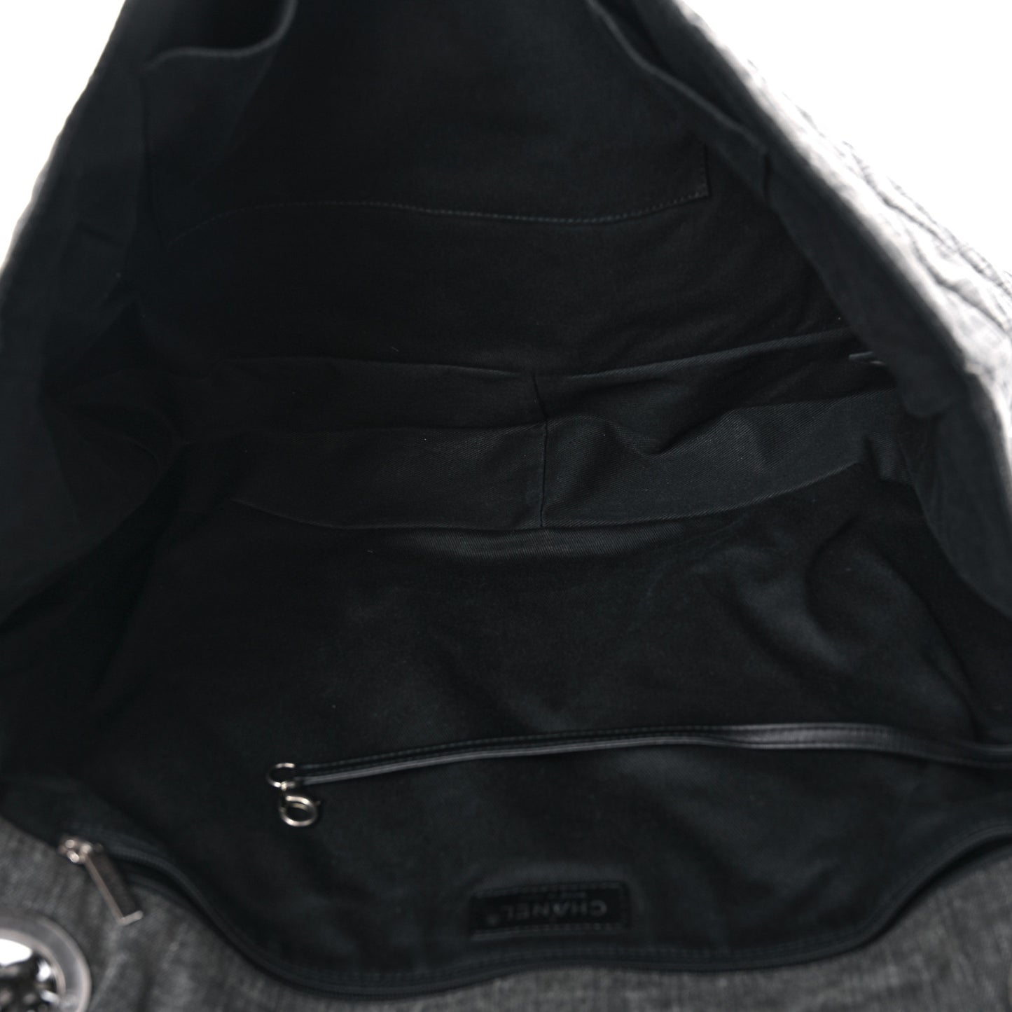 Denim Quilted XXL Reissue Flap Grey