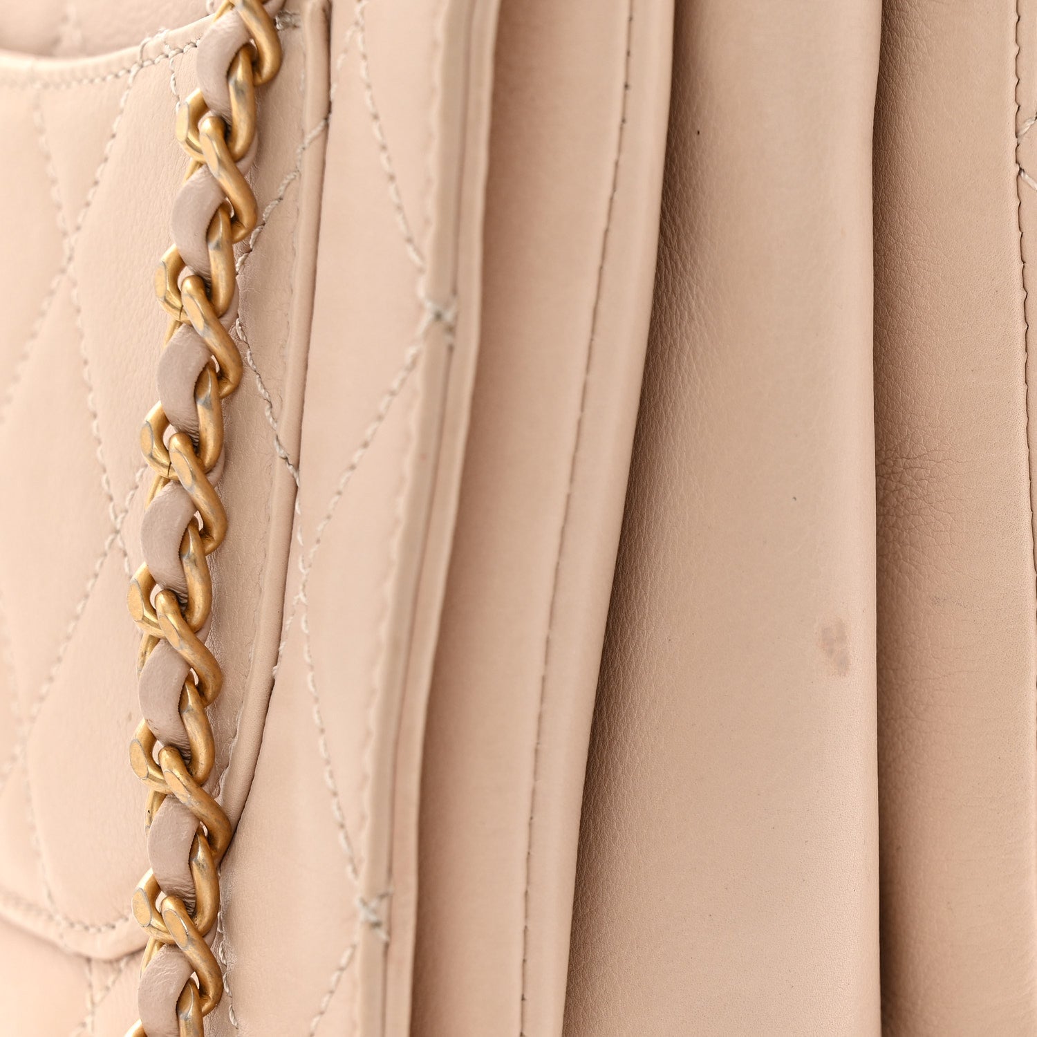 Chanel Lambskin Quilted Small Trendy Spirit Top Handle Bag Beige 11 of 12