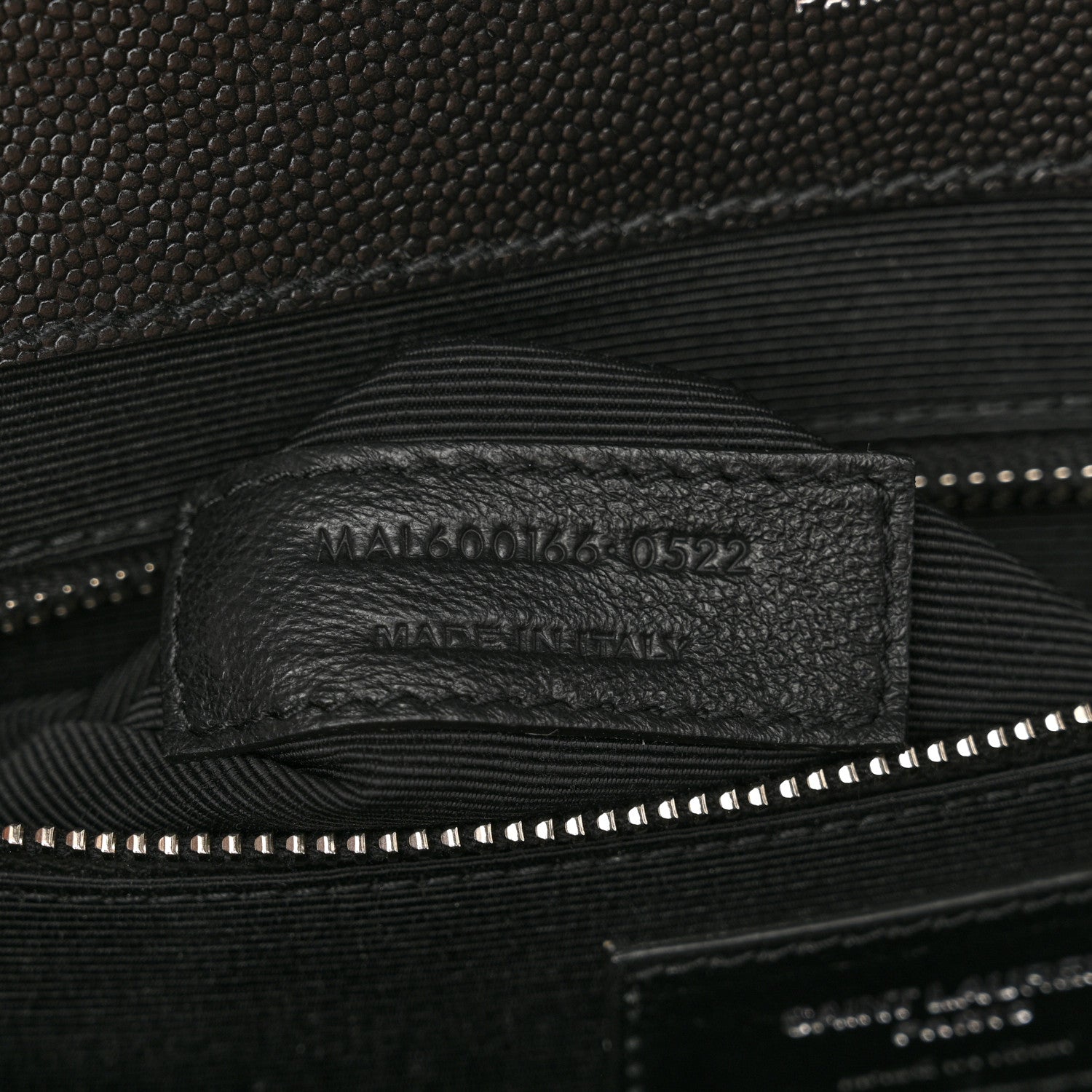 Saint Laurent Grain De Poudre Textured Mixed Matelasse Large Triquilt Monogram Satchel Black 7 of 11