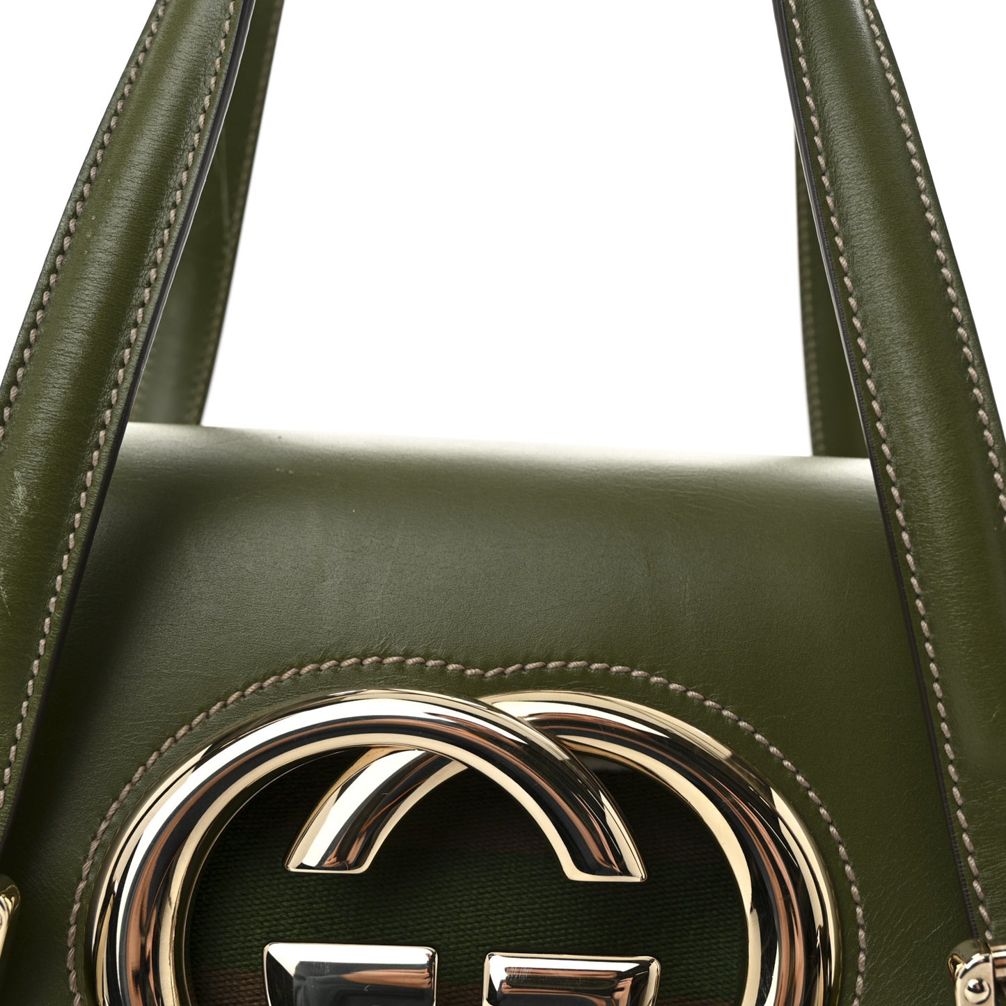 Velvet Calfskin Floral Hobo Green Multicolor