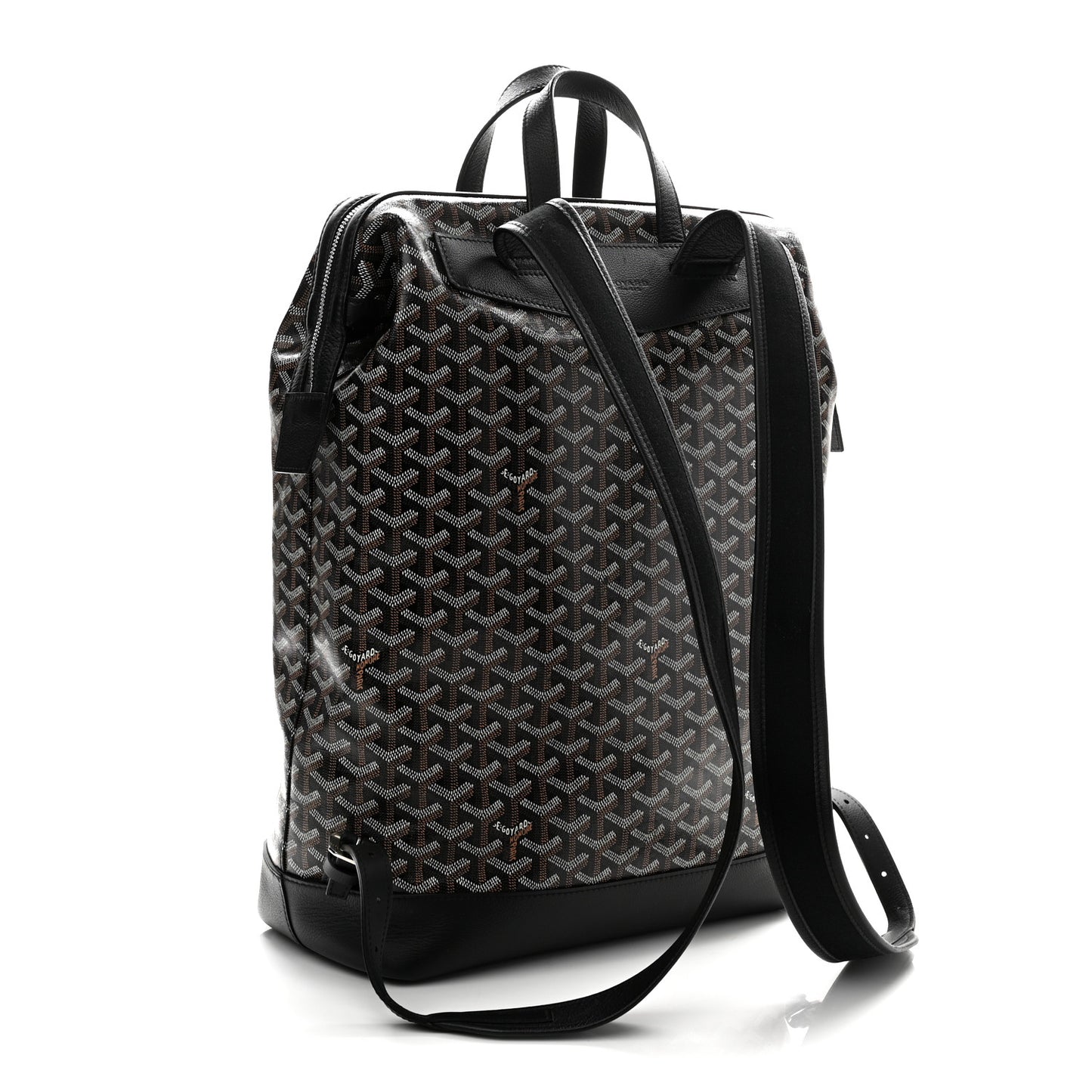 Goyardine Calfskin Cisalpin Backpack Black