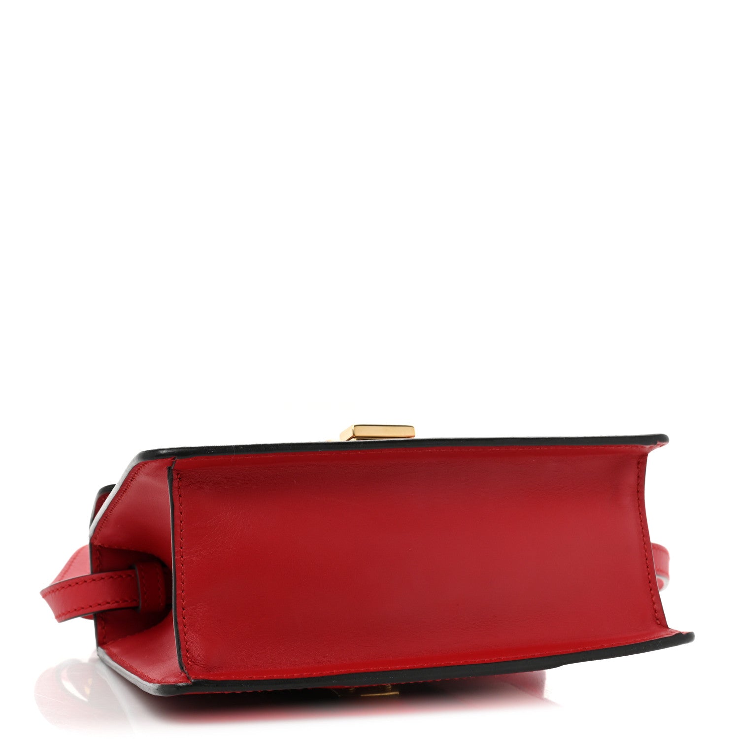 Gucci Calfskin Mini Sylvie Top Handle Bag Hibiscus Red 4 of 15