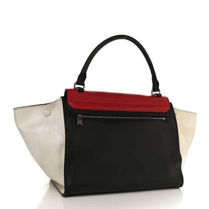 Celine Smooth Calfskin Medium Tri-Color Trapeze Poppy 3 of 15
