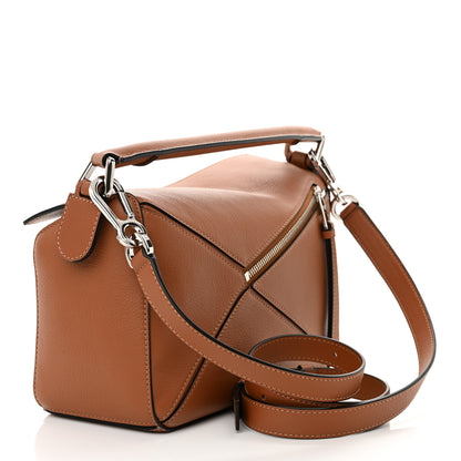 Loewe Calfskin Small Puzzle Bag Tan 3 of 10