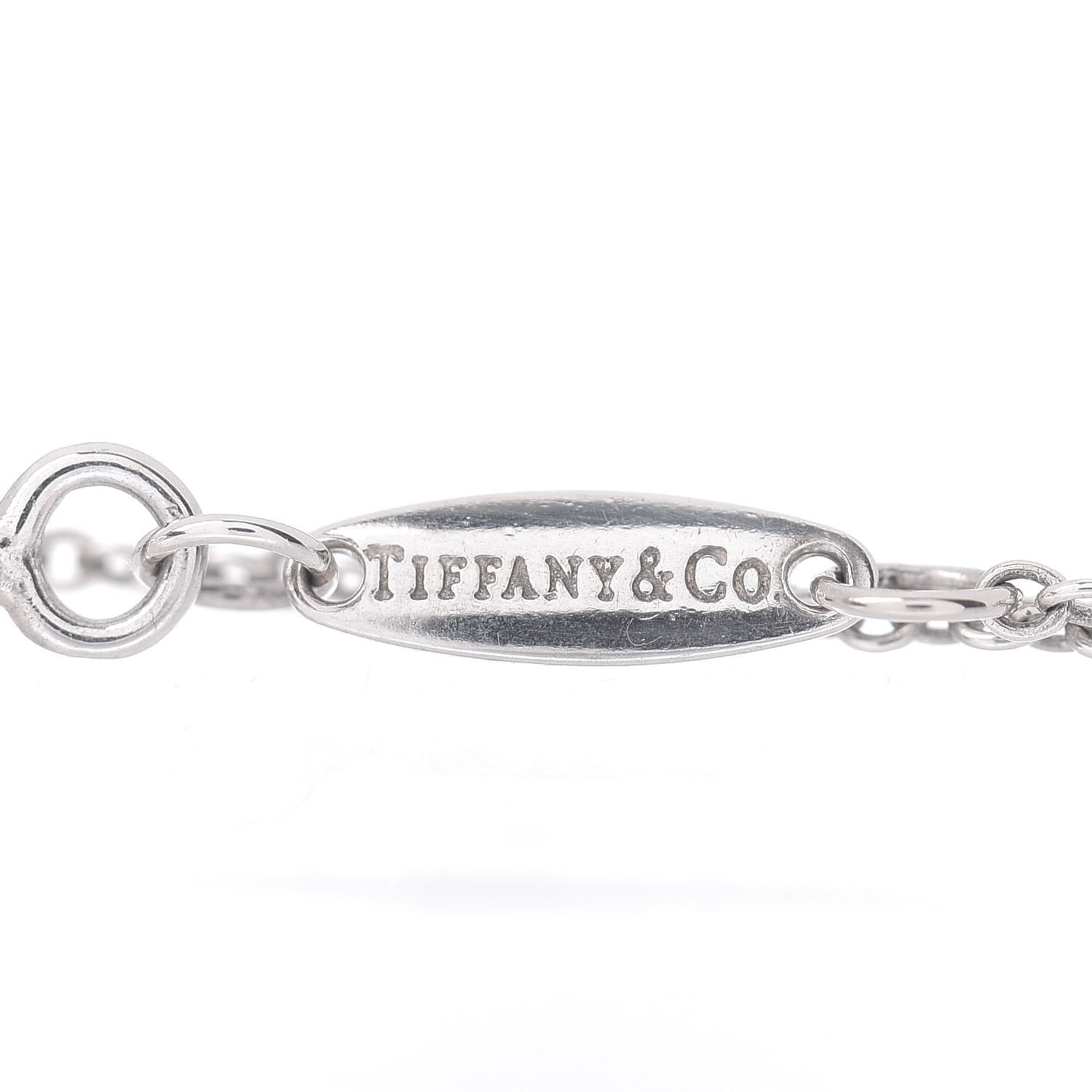 Tiffany Sterling Silver Diamond .03ct Elsa Peretti Diamonds by the Yard Bracelet 4 of 4