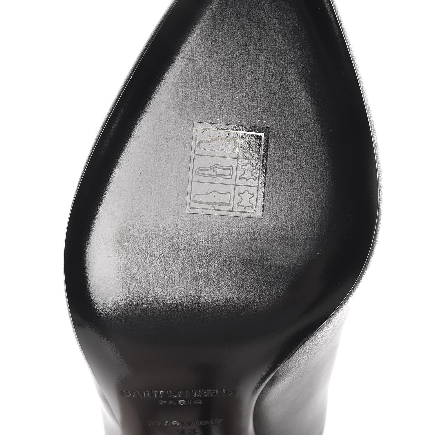 Saint Laurent Nappa Opyum 110 Pumps 38 Black 12 of 14