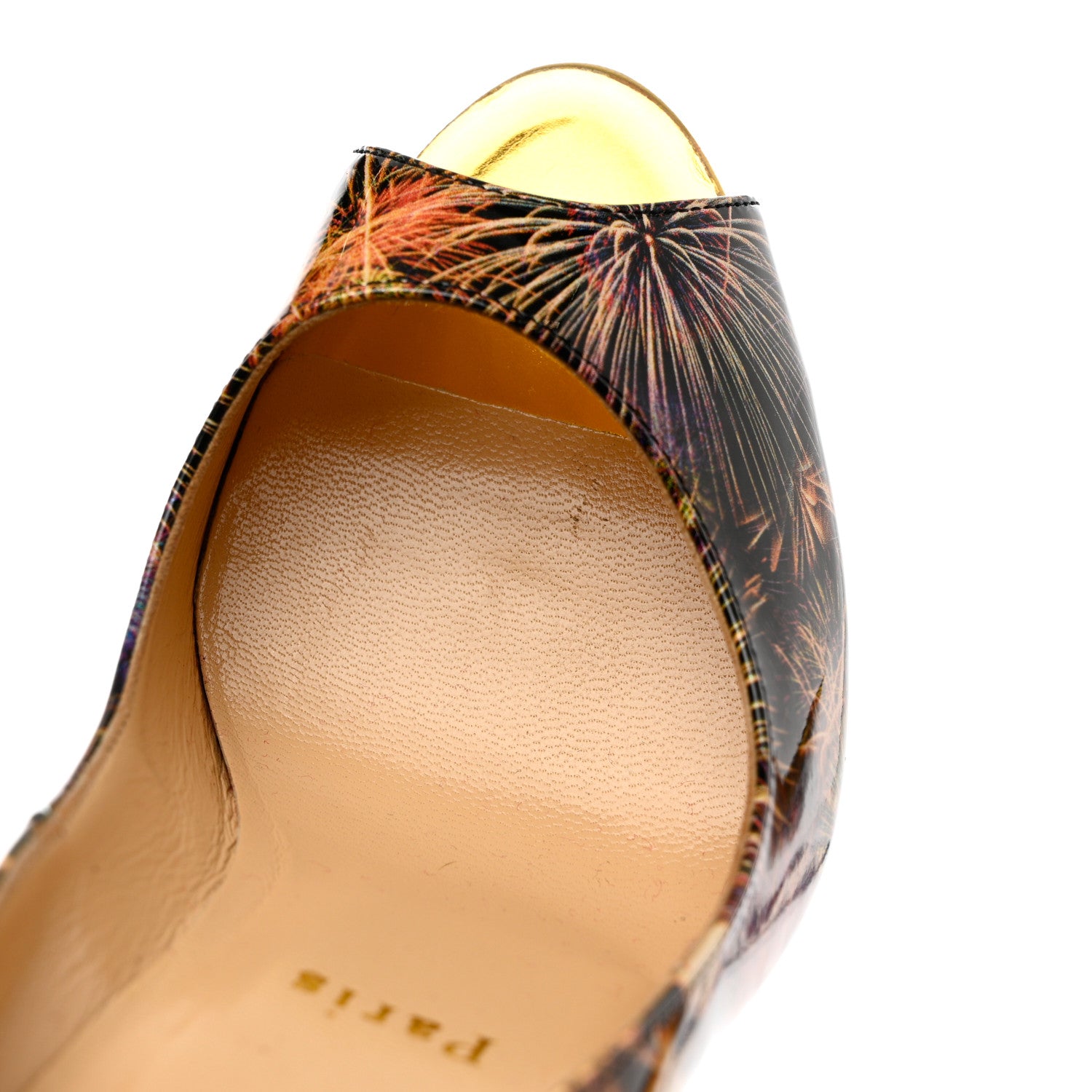 Christian Louboutin Patent Fireworks New Very Prive 120 Pumps 36