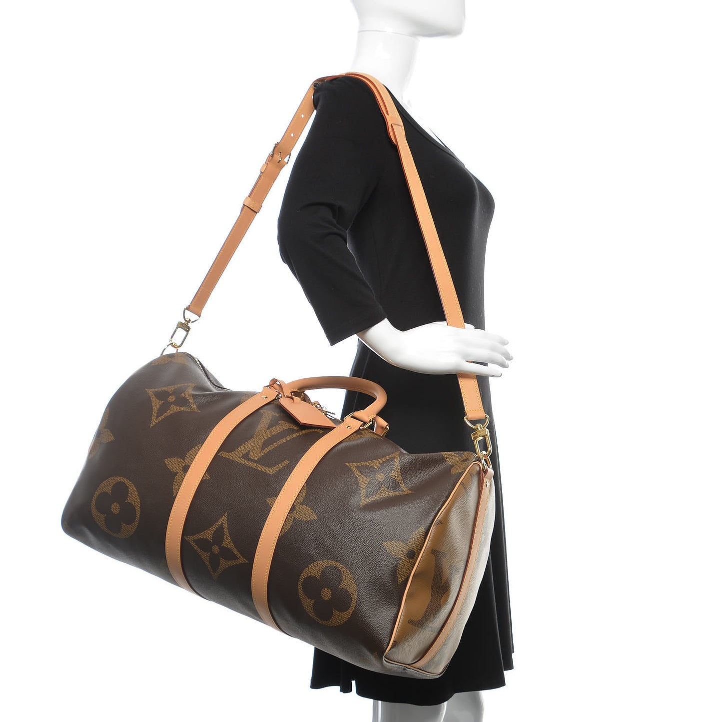 Reverse Monogram Giant Keepall Bandouliere 50