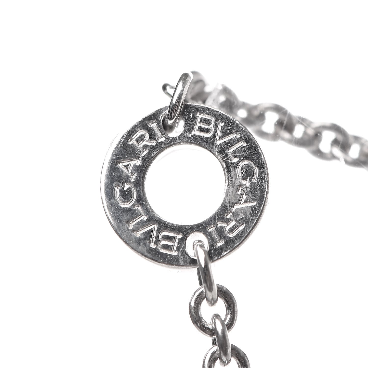 Bulgari Sterling Silver Ceramic Save The Children Pendant Necklace 7 of 7