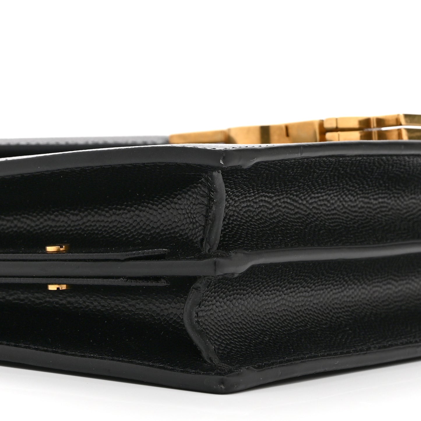 Grain De Poudre Monogram Cassandra Clasp Bag Black