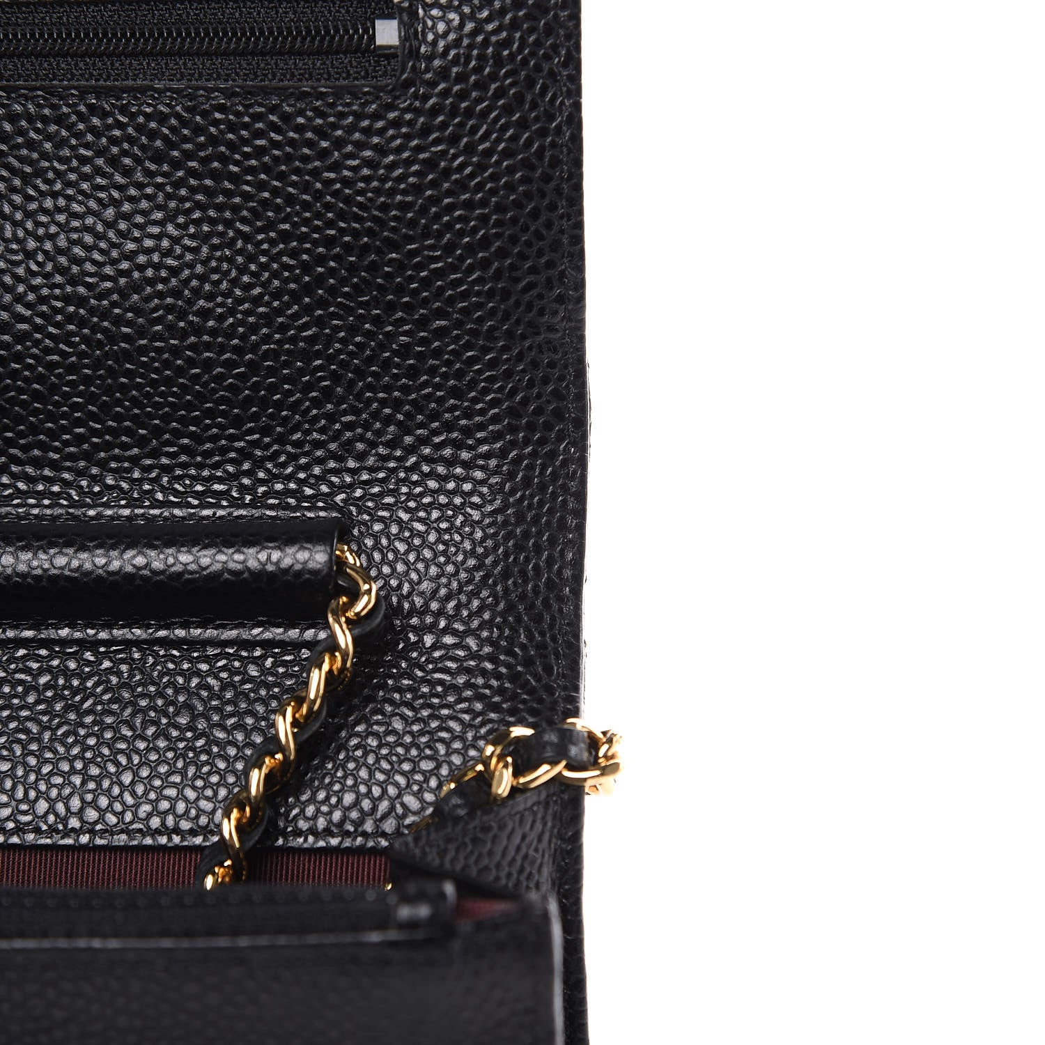 Chanel Caviar Quilted Wallet On Chain WOC Black 11 of 14
