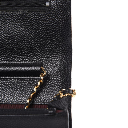 Chanel Caviar Quilted Wallet On Chain WOC Black 11 of 14