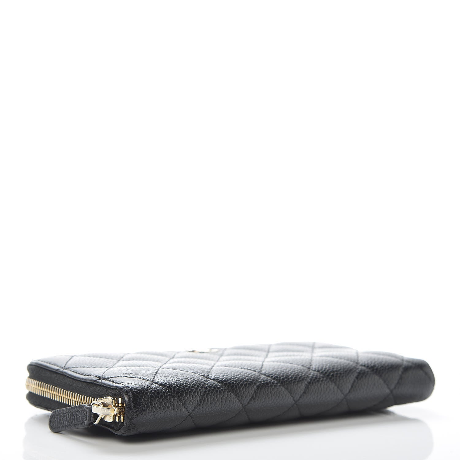 Chanel Caviar Quilted Large Gusset Zip Around Wallet Black 4 of 10