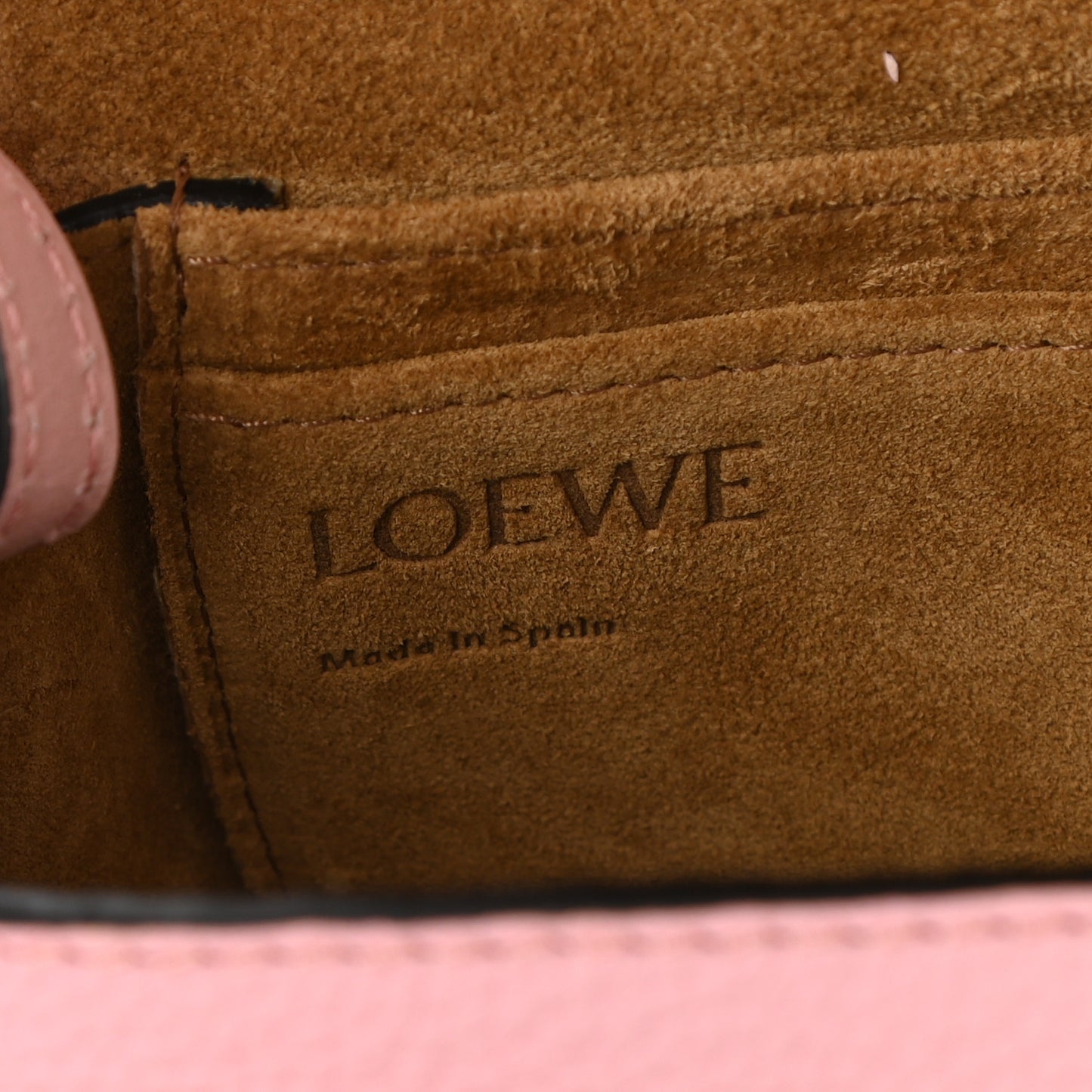 Grained Calfskin Mini Gate Crossbody Bag Pastel Pink