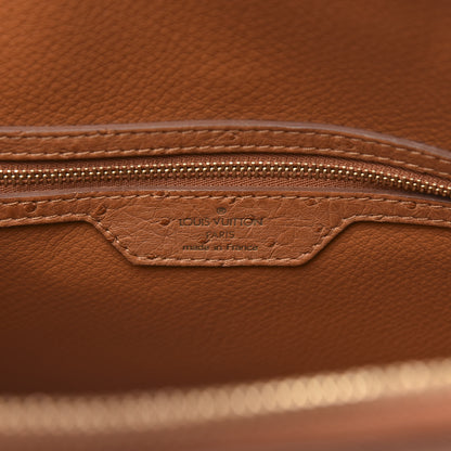 Louis Vuitton Ostrich Lockit MM Cognac 6 of 10