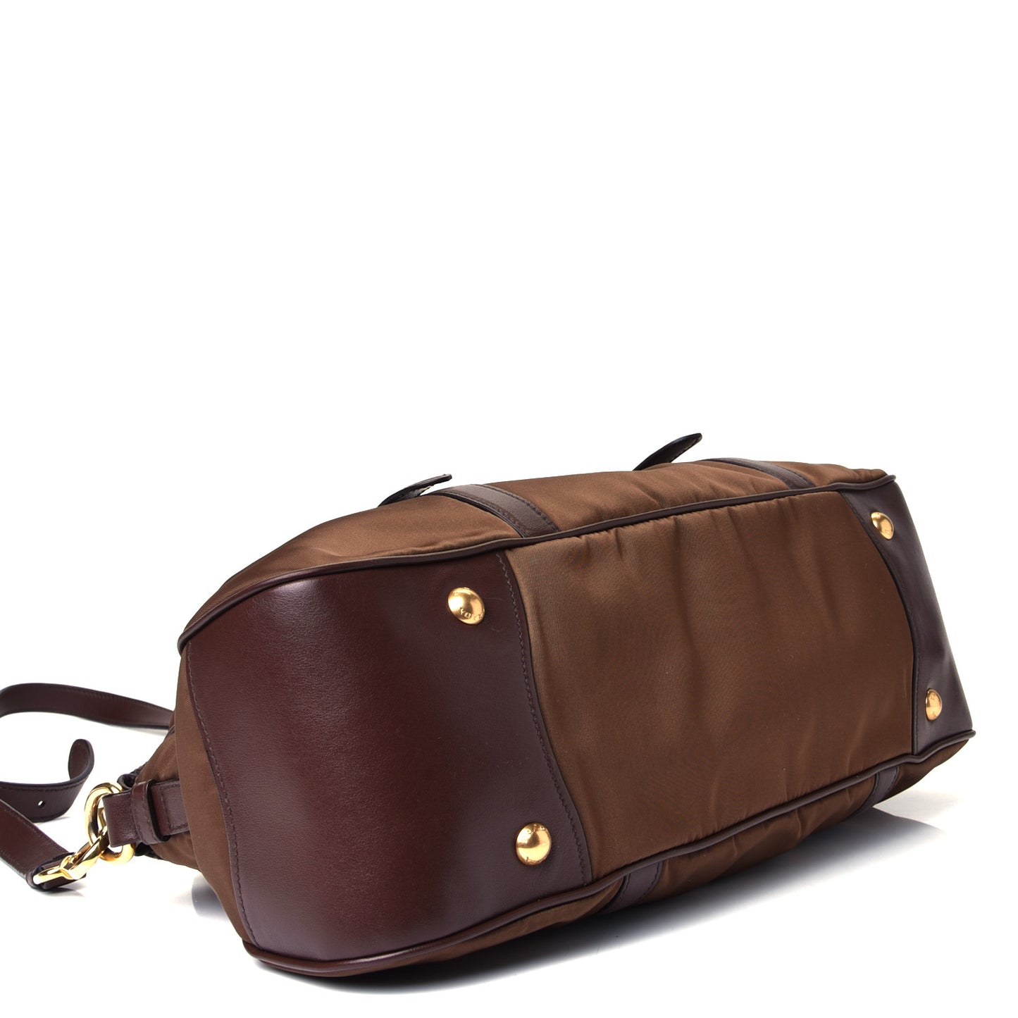Nylon Tessuto Soft Calf Tote Corinto