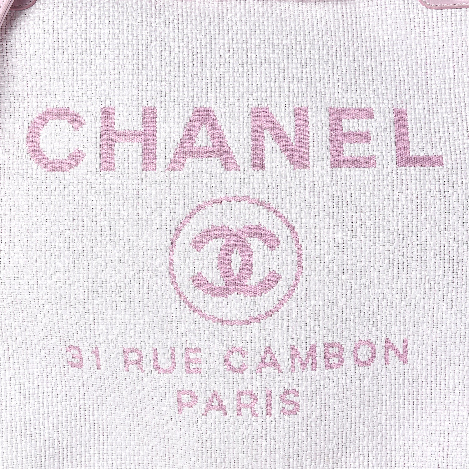 Chanel Woven Straw Raffia Small Deauville Messenger Pink 7 of 11