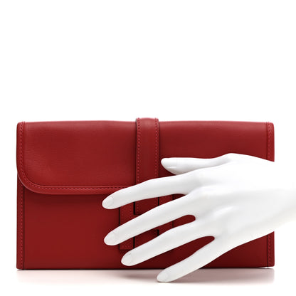 Hermes Swift Jige Duo Clutch Vermillion 2 of 13