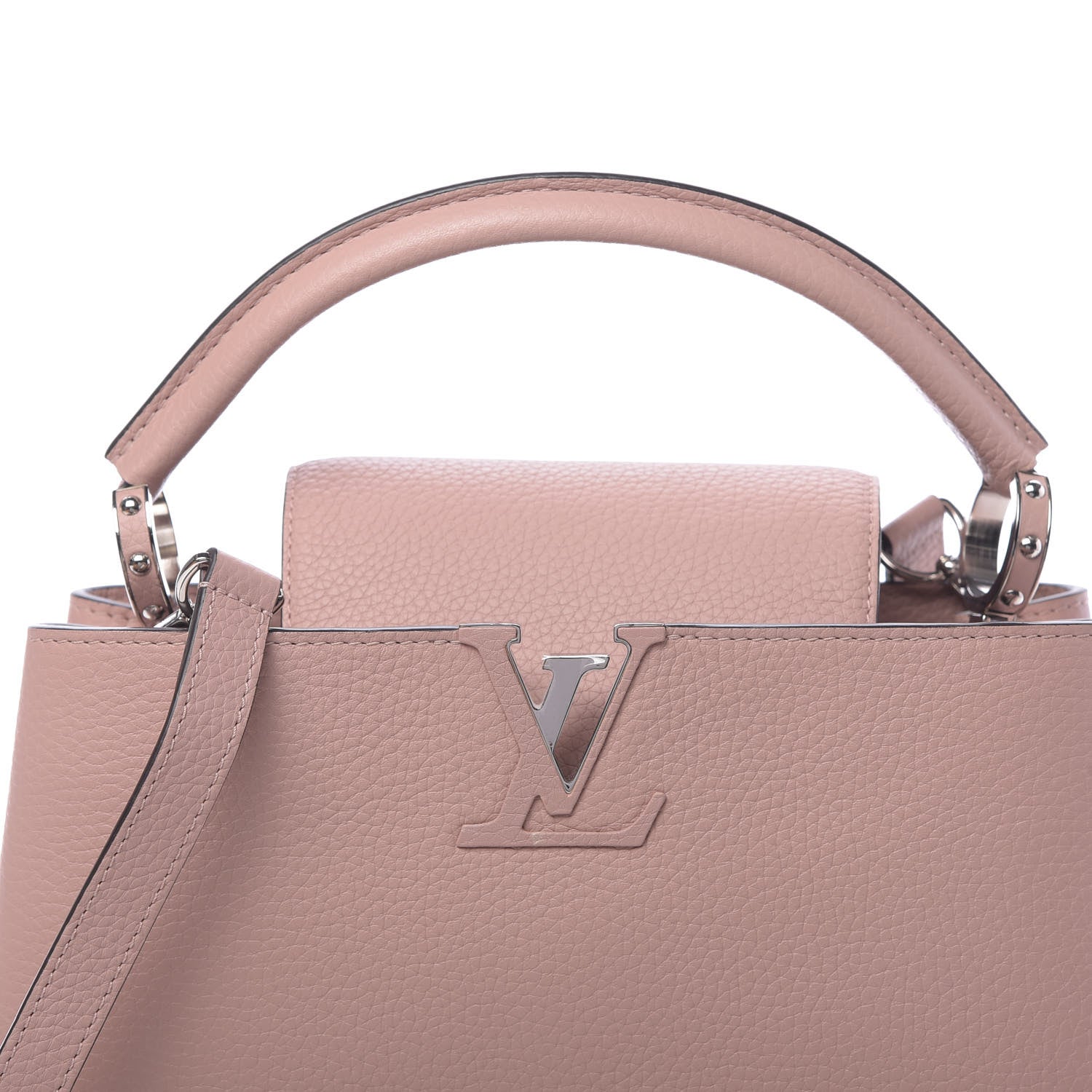 Louis Vuitton Taurillon Capucines PM Magnolia 7 of 10