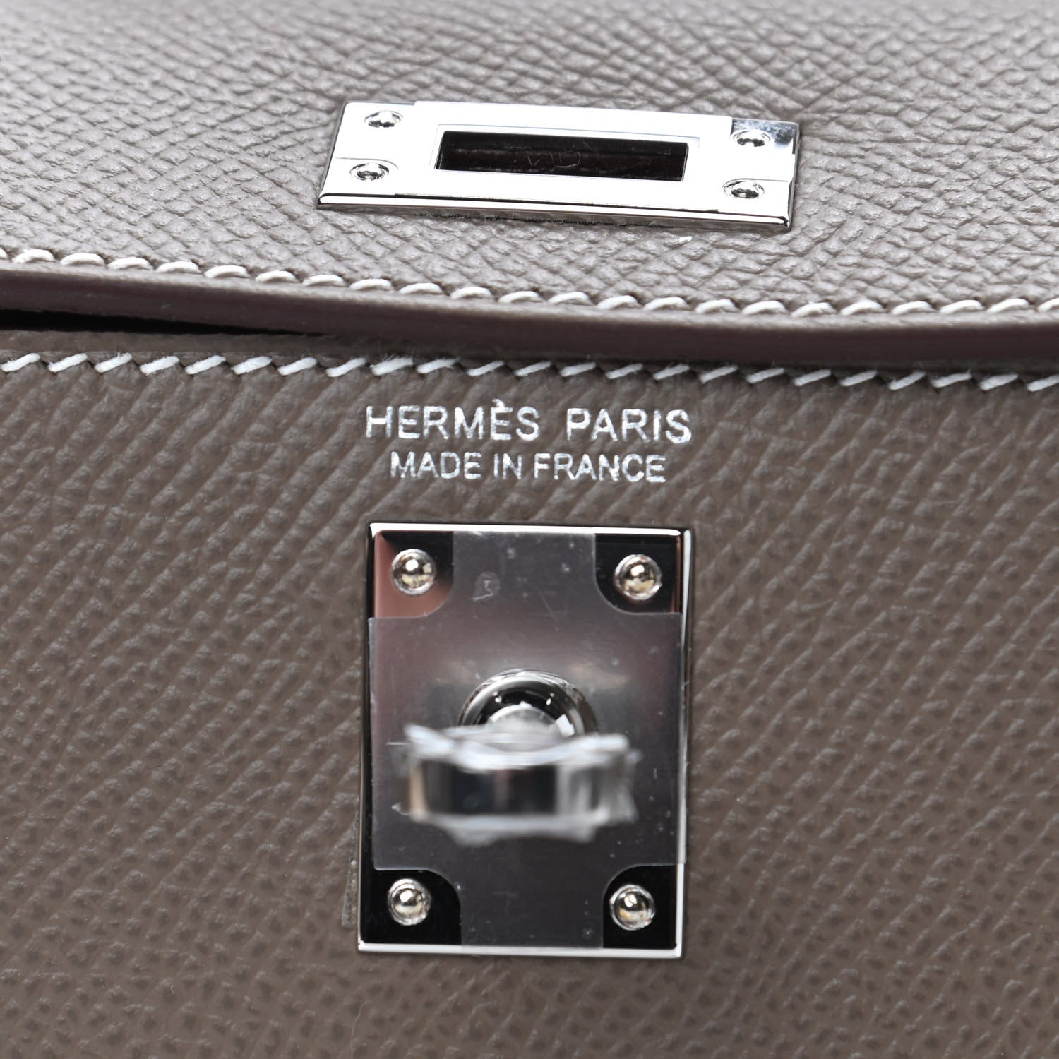 Hermes Epsom Mini Kelly Sellier 20 Etoupe 7 of 8