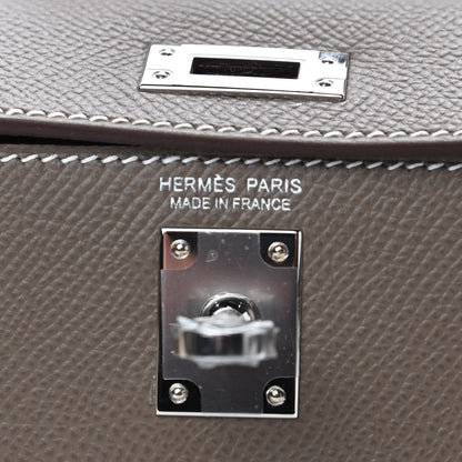 Hermes Epsom Mini Kelly Sellier 20 Etoupe 7 of 8