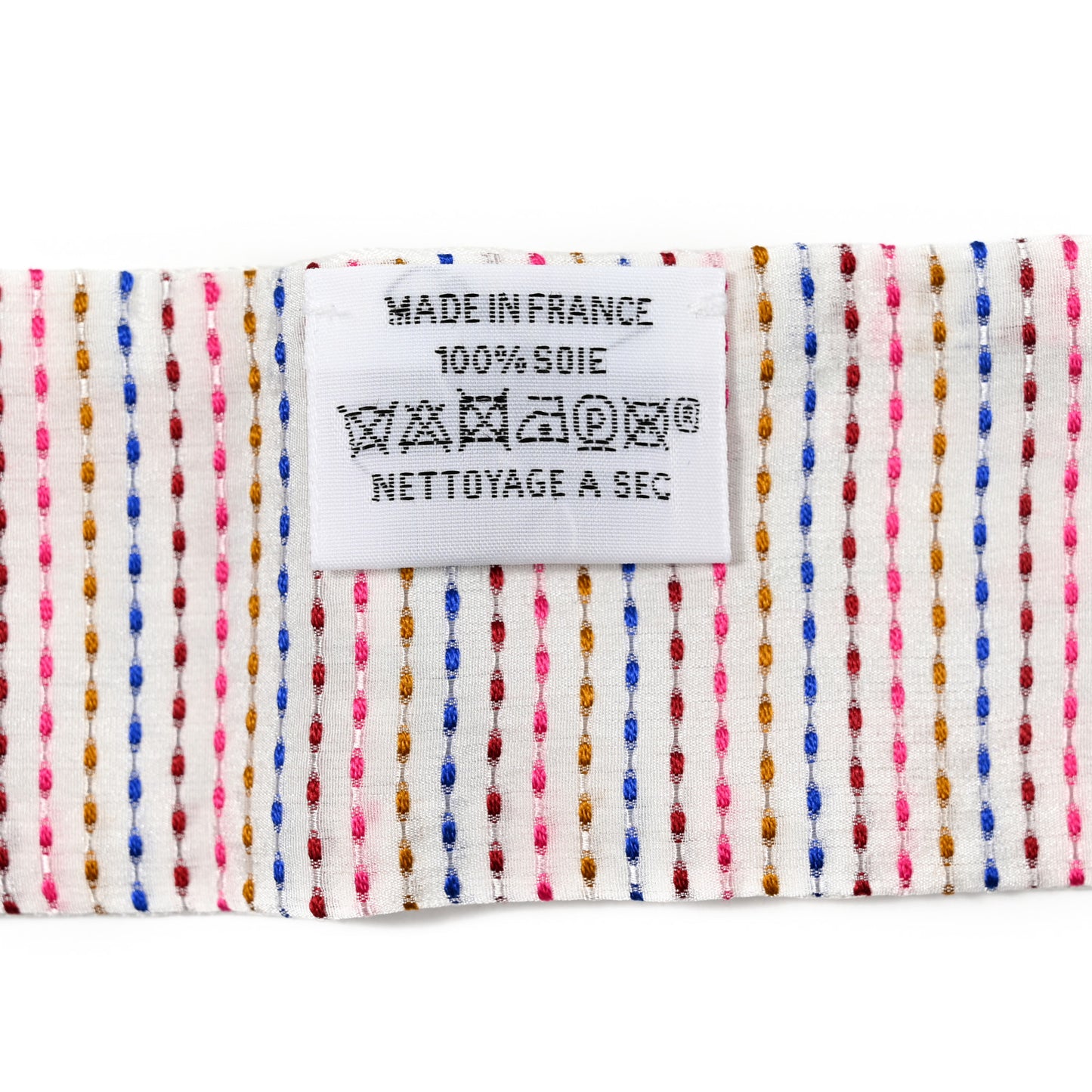Silk Chevaloscope Neon Twilly White Bleu Rouge