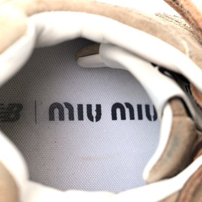Miu Miu X NEW BALANCE Suede 530 SL Sneakers 38 Ecru 8 of 10