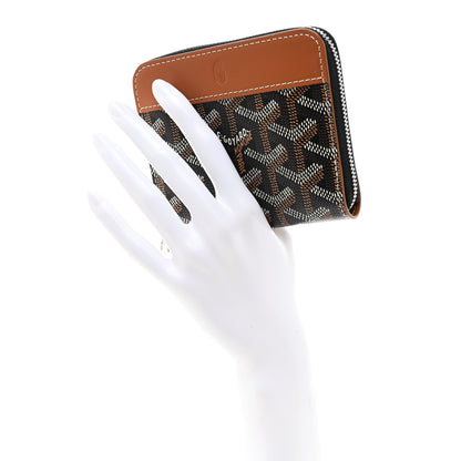 Goyard Goyardine Matignon Porte Monnaei Wallet Black Gold 2 of 7