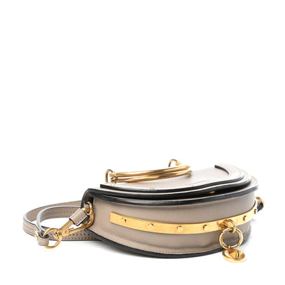 Chloe Calfskin Small Nile Bracelet Minaudiere Bag Motty Grey 4 of 9