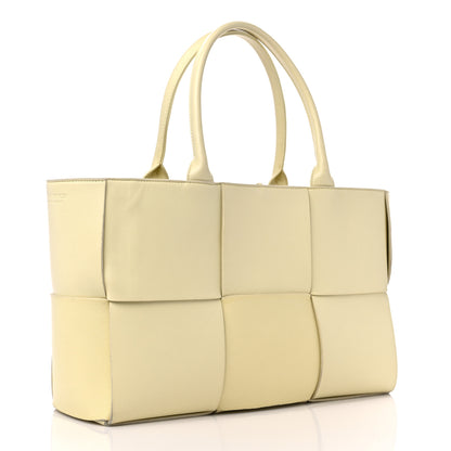 Bottega Veneta Calfskin Maxi Intreccio Medium Arco Tote Sherbert 4 of 17