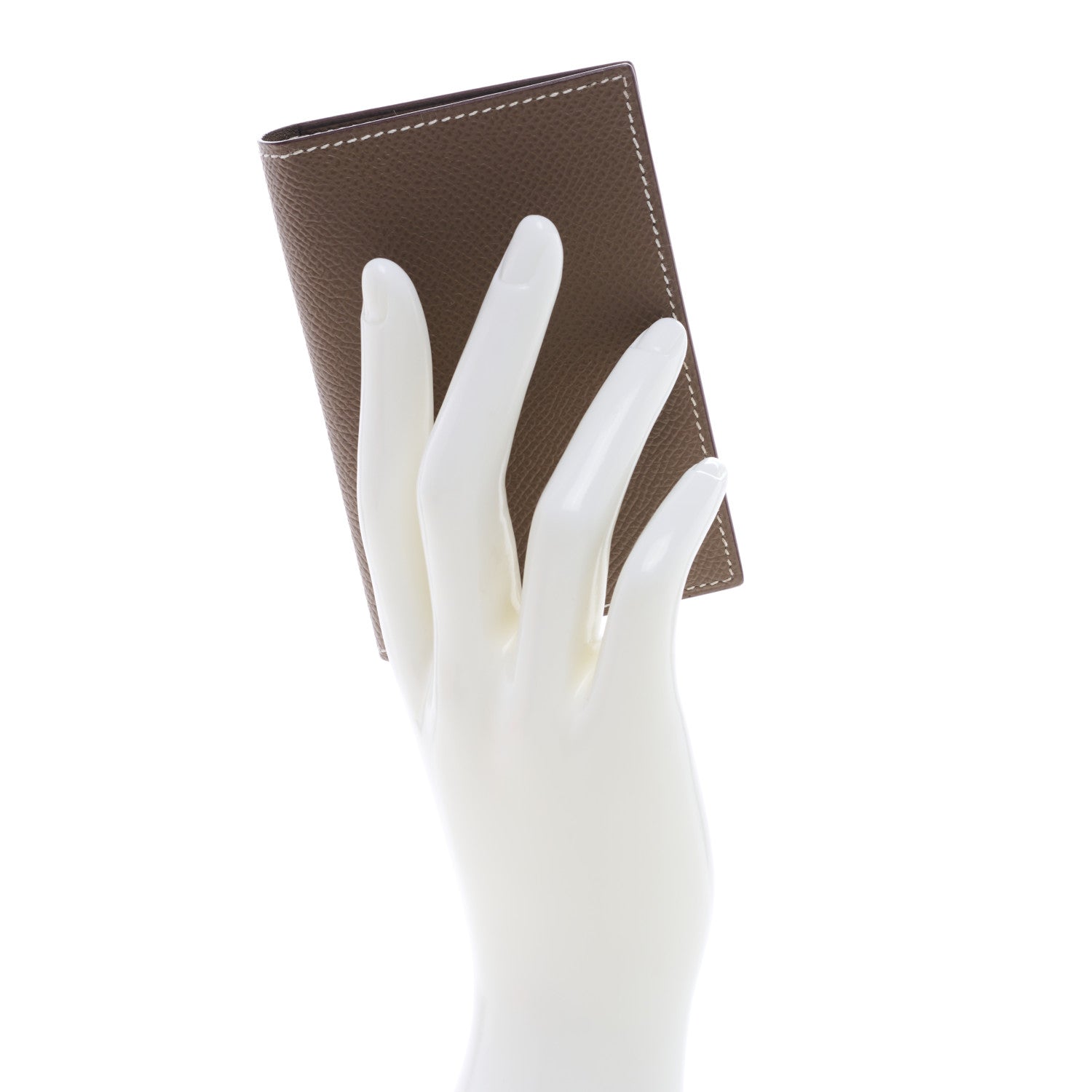 Hermes Epsom MC2 Euclide Card Holder Case Etoupe 2 of 7