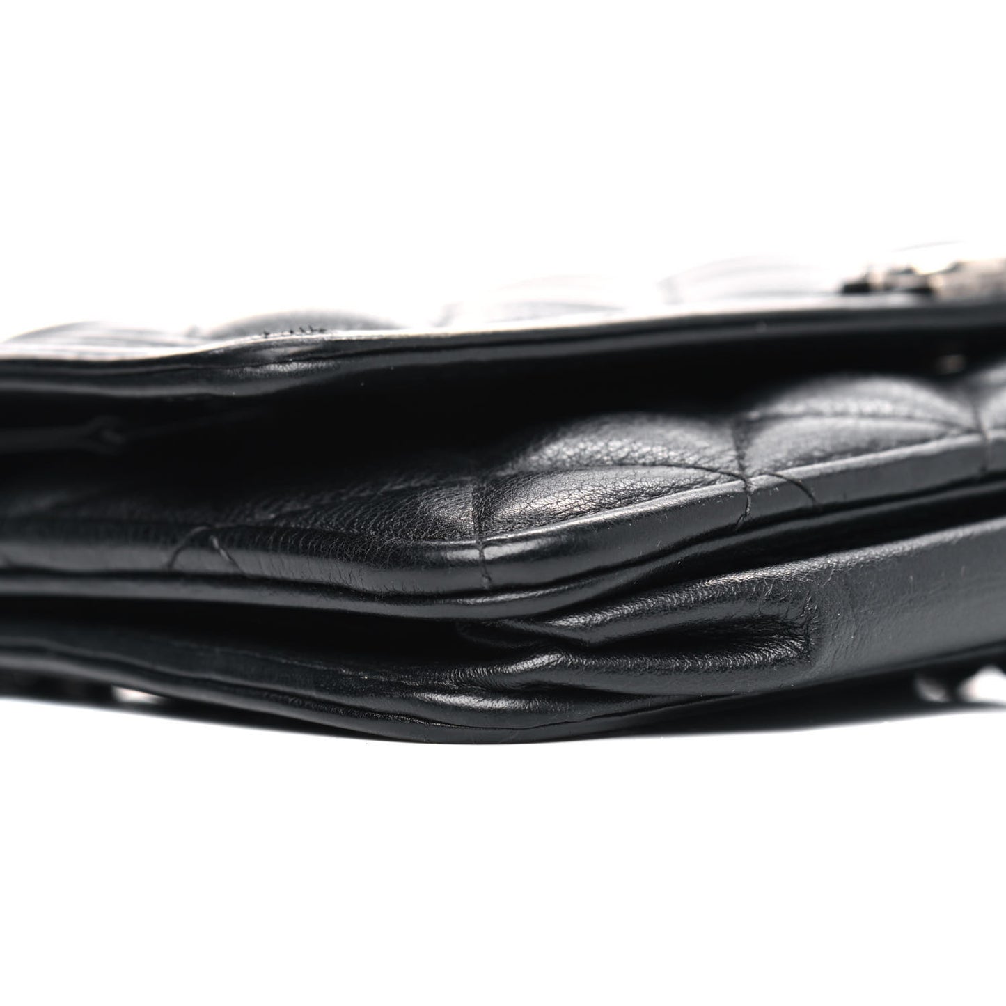 Caviar Quilted Boy Wallet On Chain WOC Black