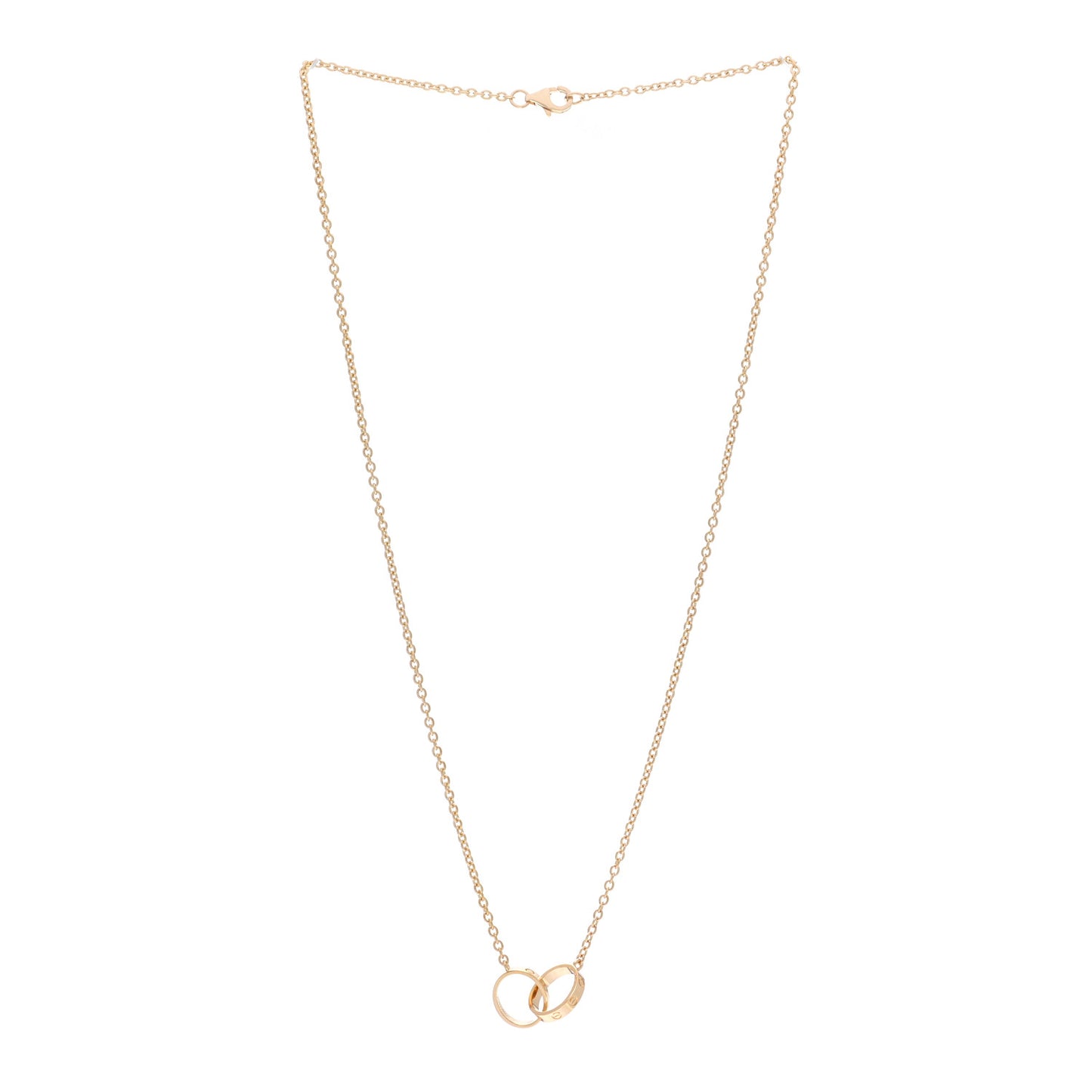 18K Yellow Gold Interlocking LOVE Necklace