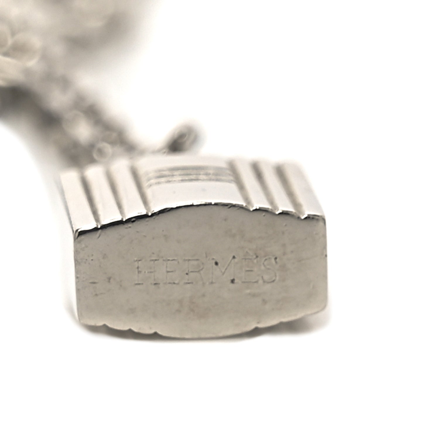 Palladium Key and Lock Scarf Ring
