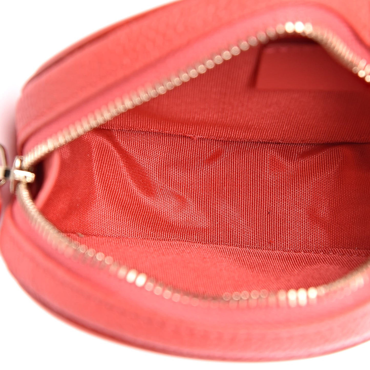 Caviar Quilted Filigree Zip Around Classic Coin Purse Red